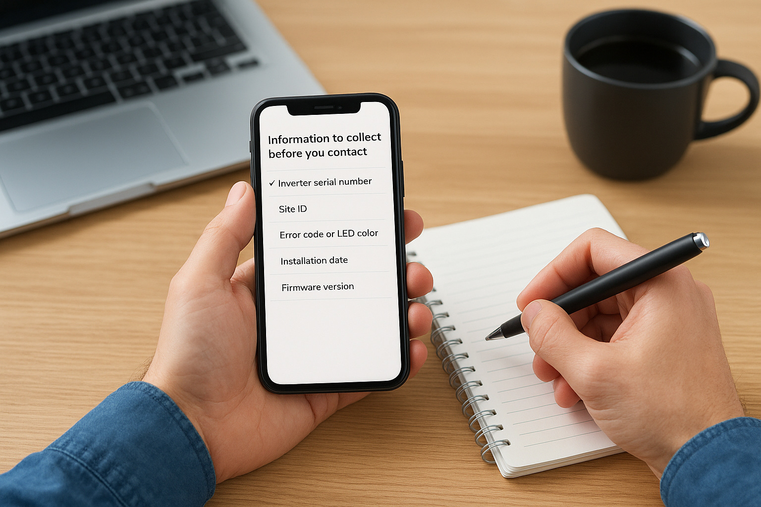 Information to collect before you contact