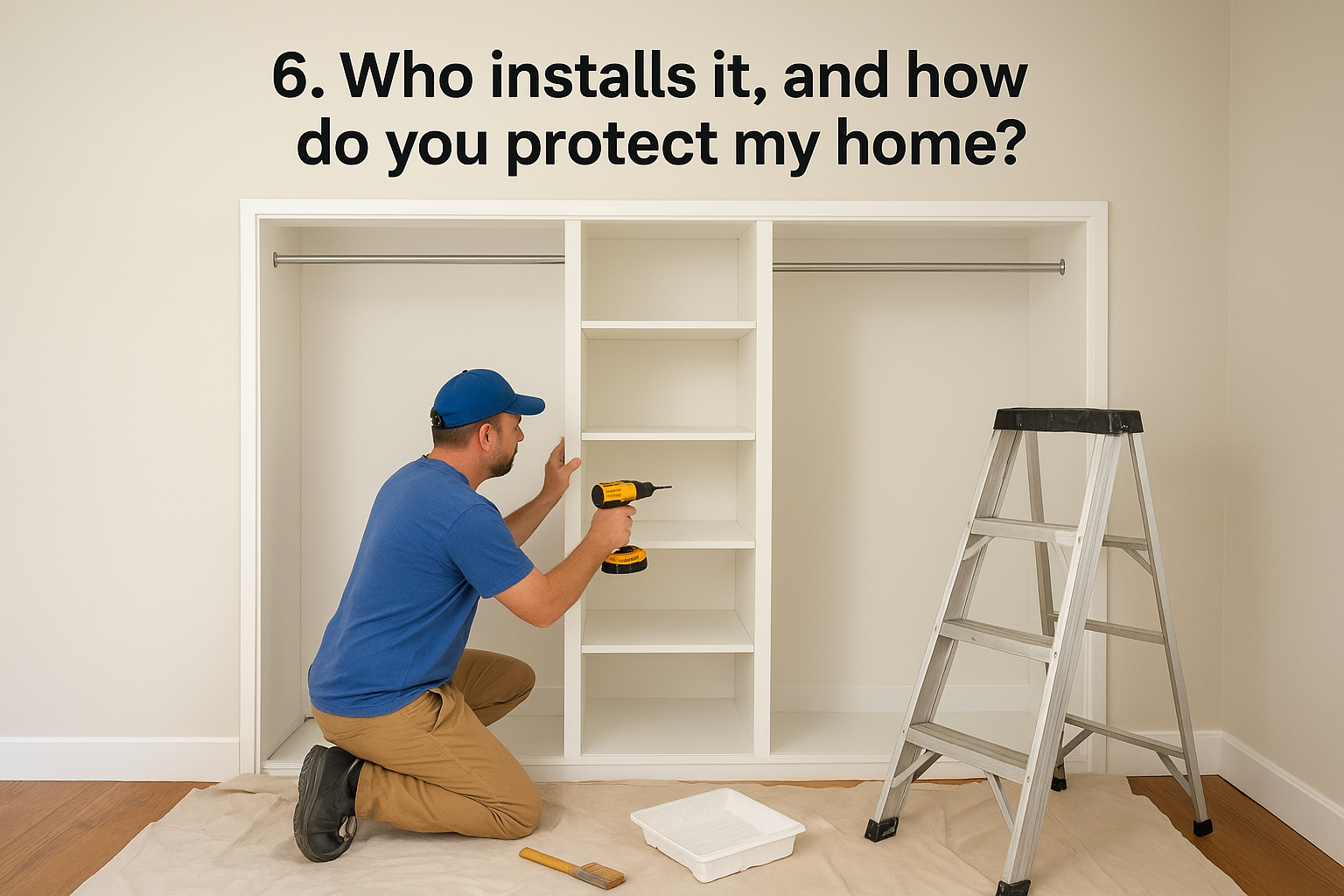 6. Who installs it, and how do you protect my home?
