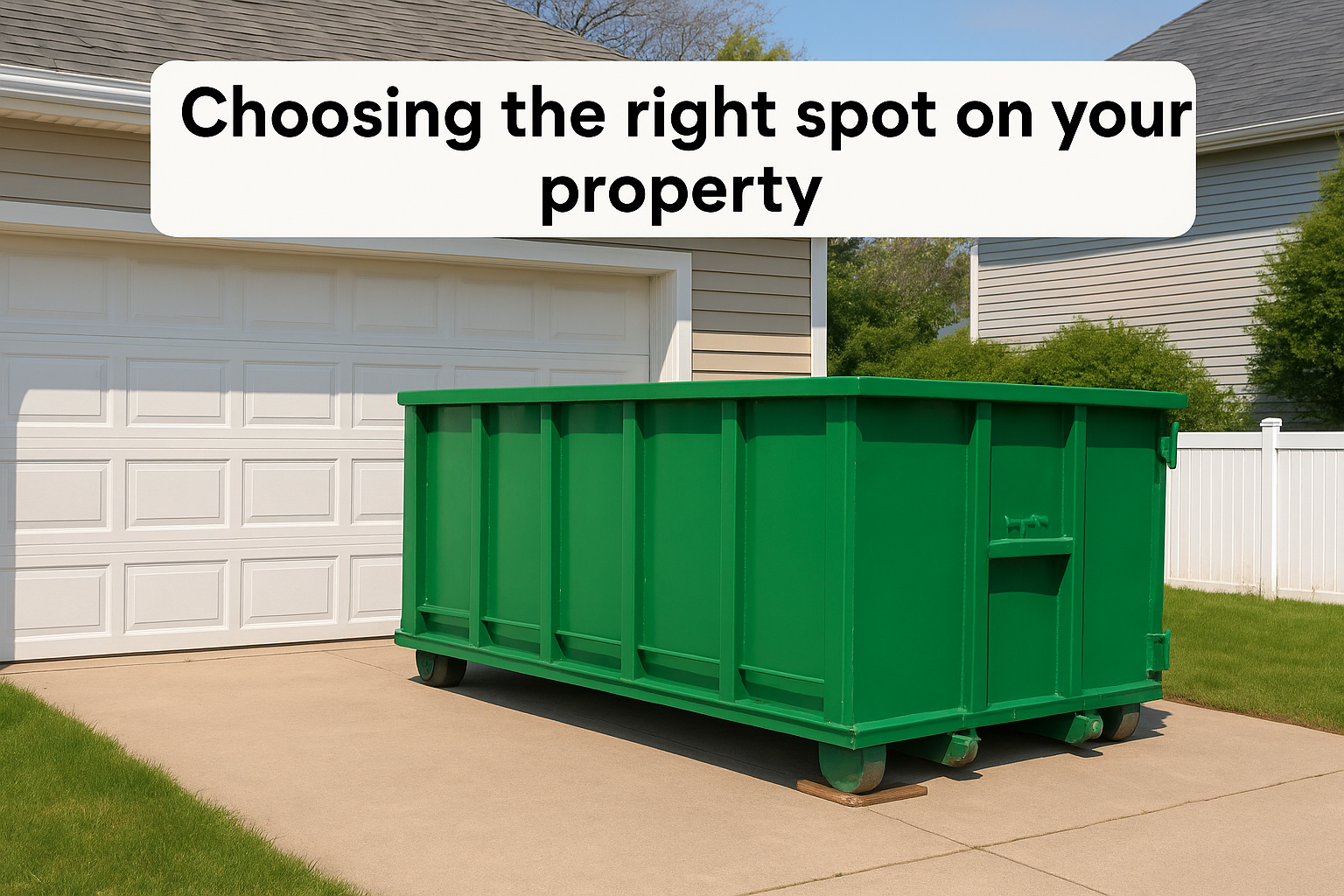 Choosing the right spot on your property
