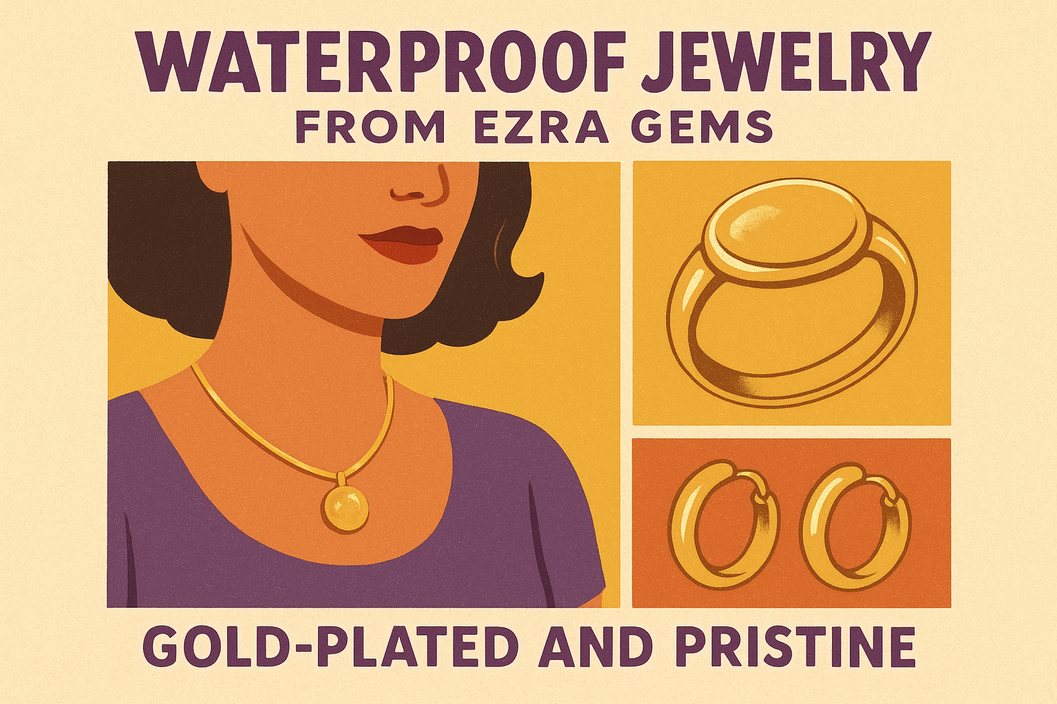 1. Waterproof jewelry from Ezra Gems