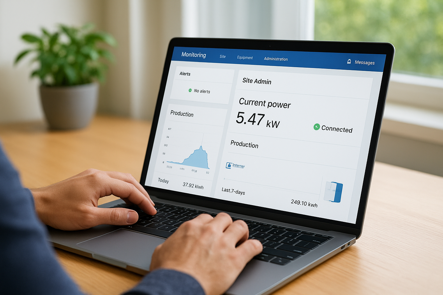 Check the monitoring portal