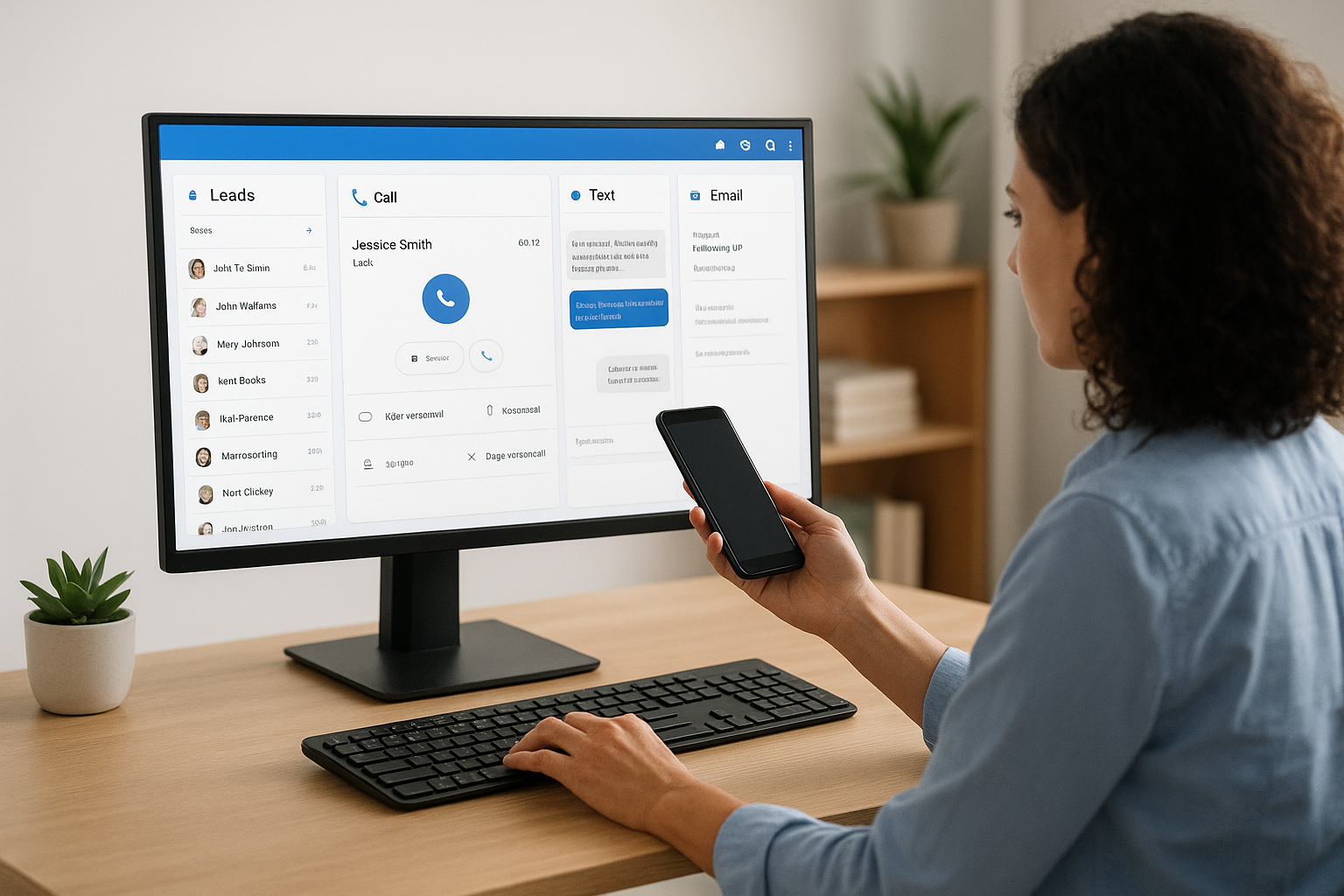 1. Unify leads, calling, texting, and email in one system
