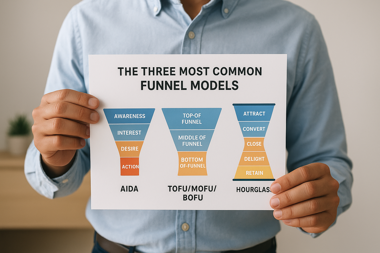 The three most common funnel models