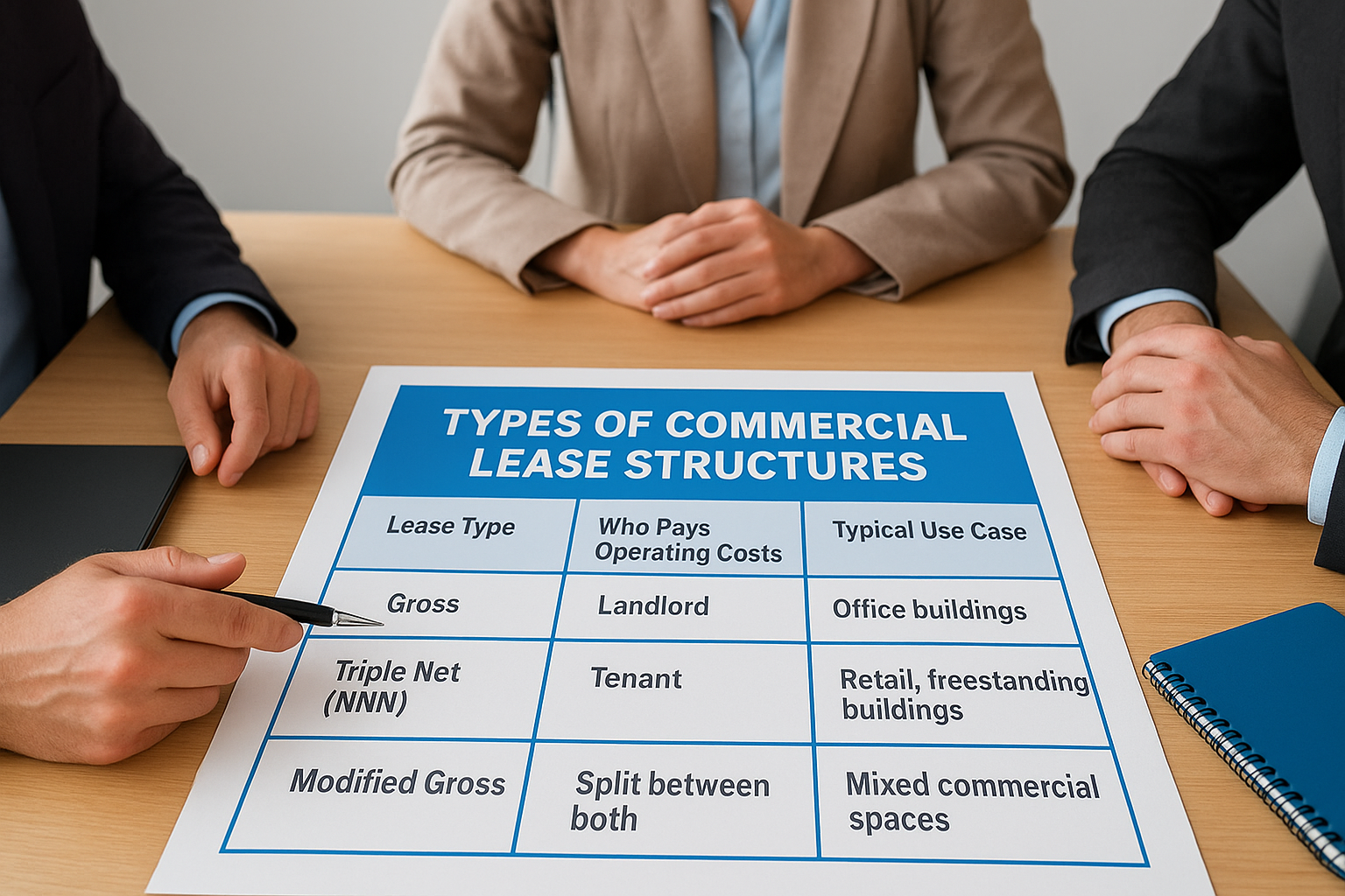 Types of commercial lease structures