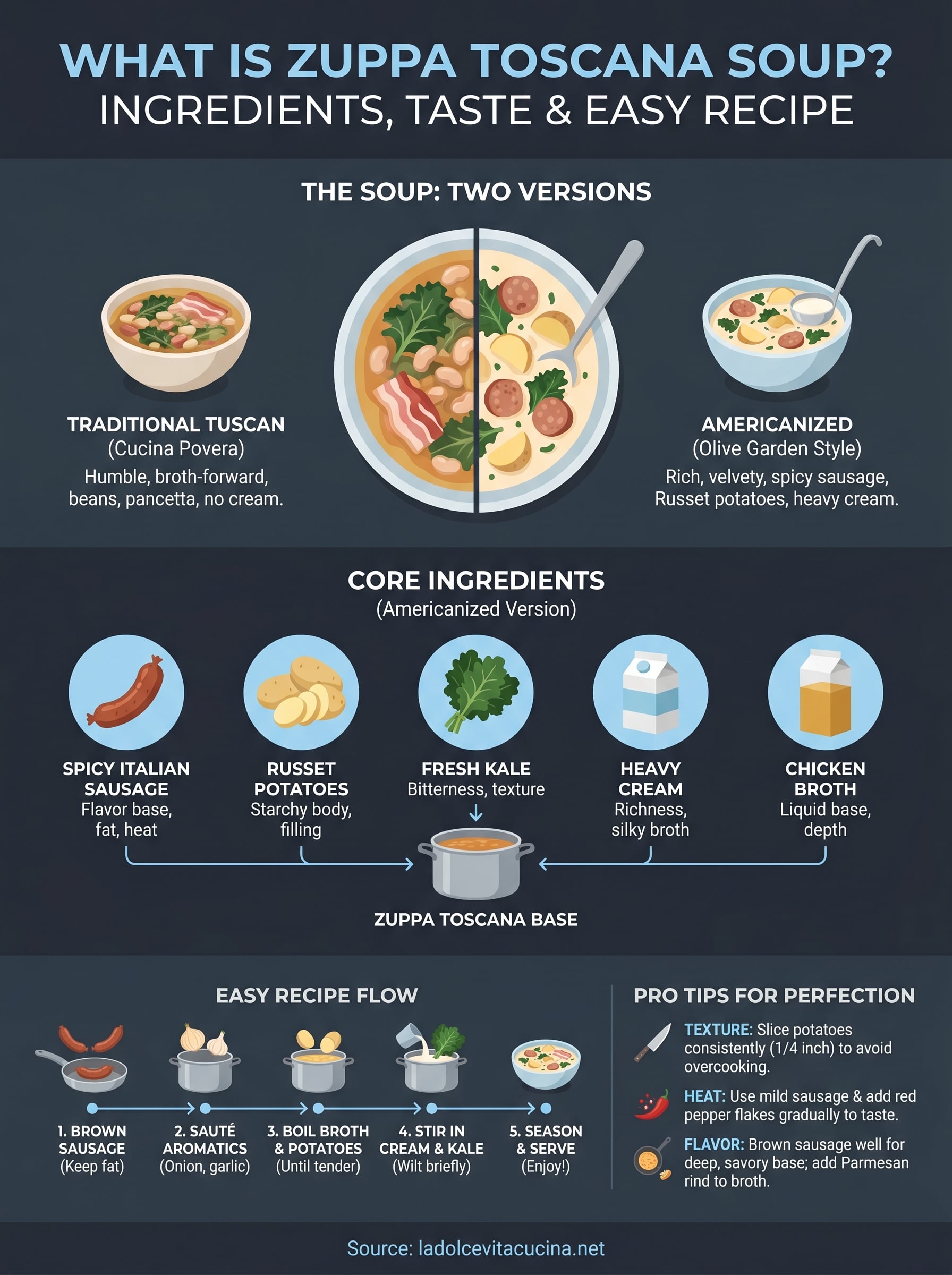 what is zuppa toscana soup infographic