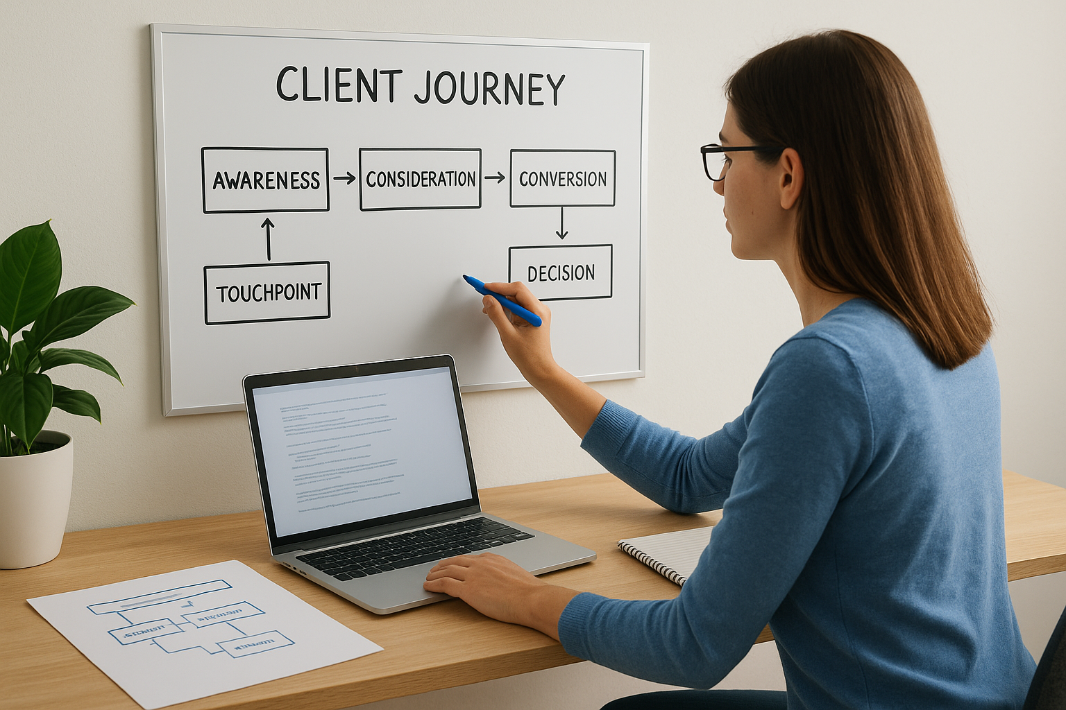 Document touchpoints at each stage