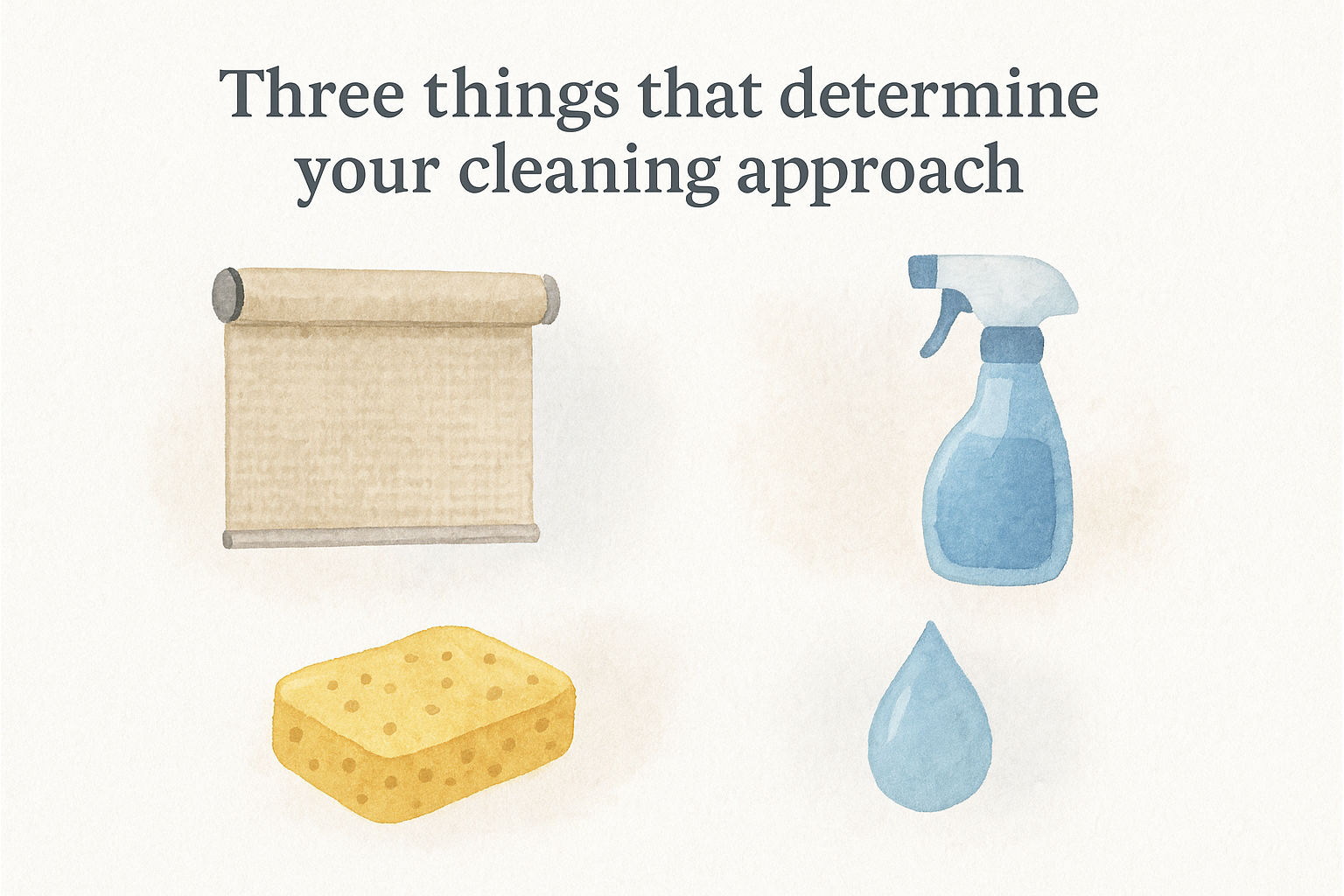 Three things that determine your cleaning approach