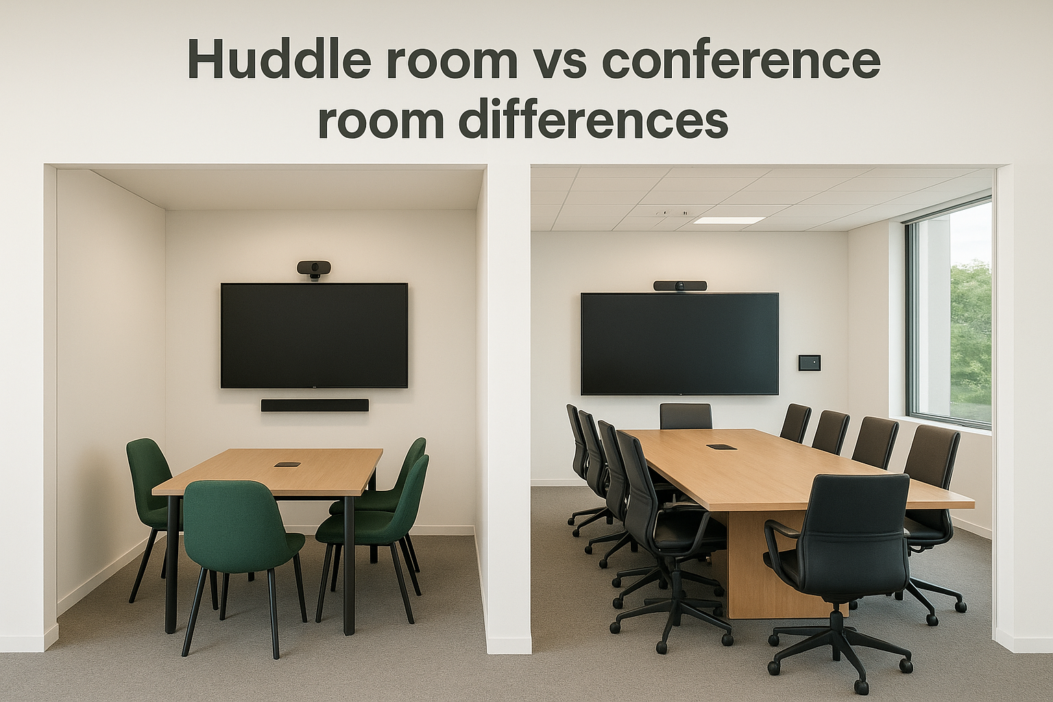 Huddle room vs conference room differences