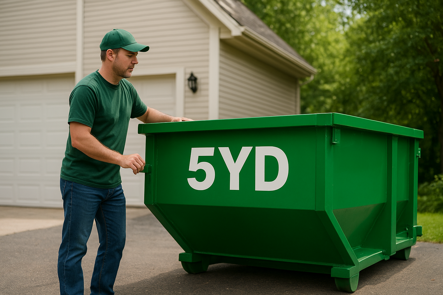 Dumpster sizes and best-fit projects