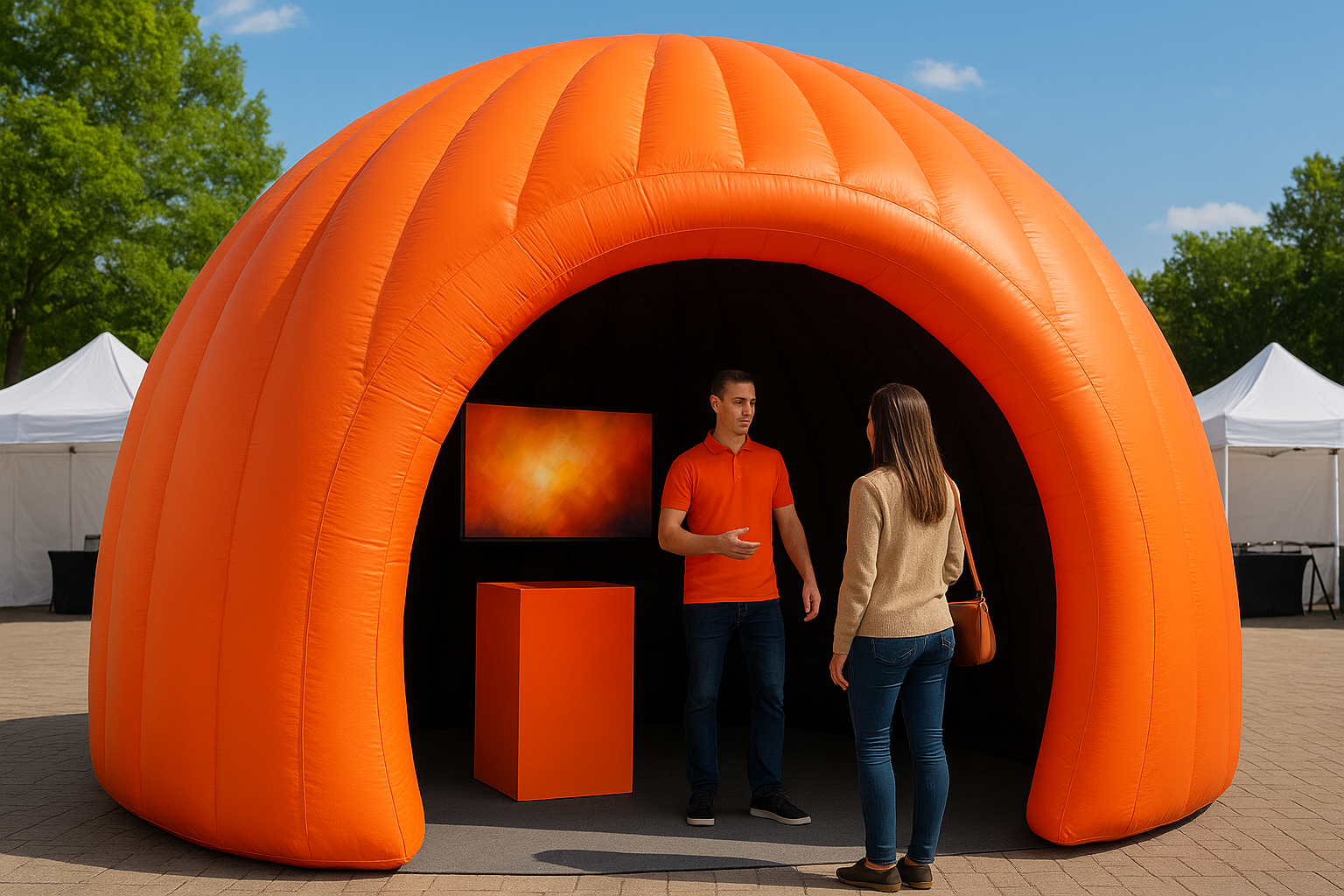 4. Inflatable Domes for Immersive Pop-Ups