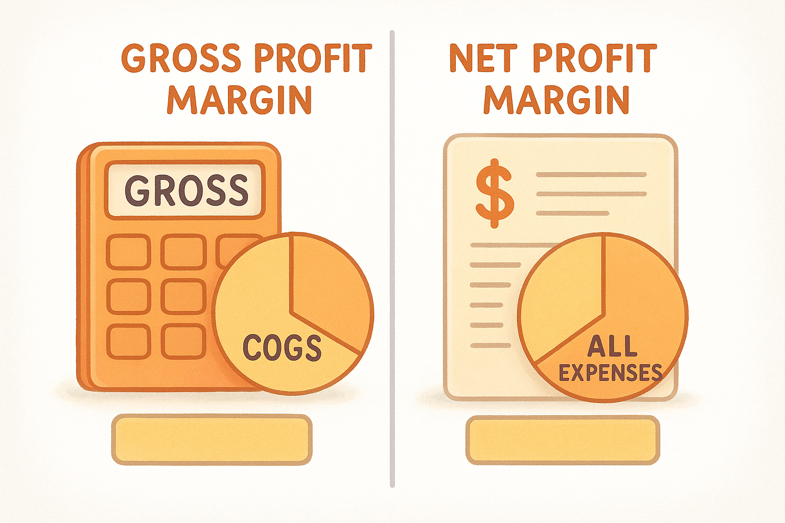 Gross profit margin vs. net profit margin