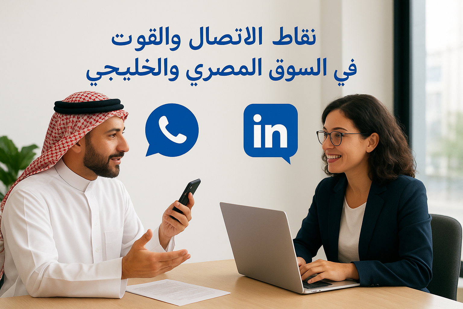 نقاط الاتصال والقنوات في السوق المصري والخليجي