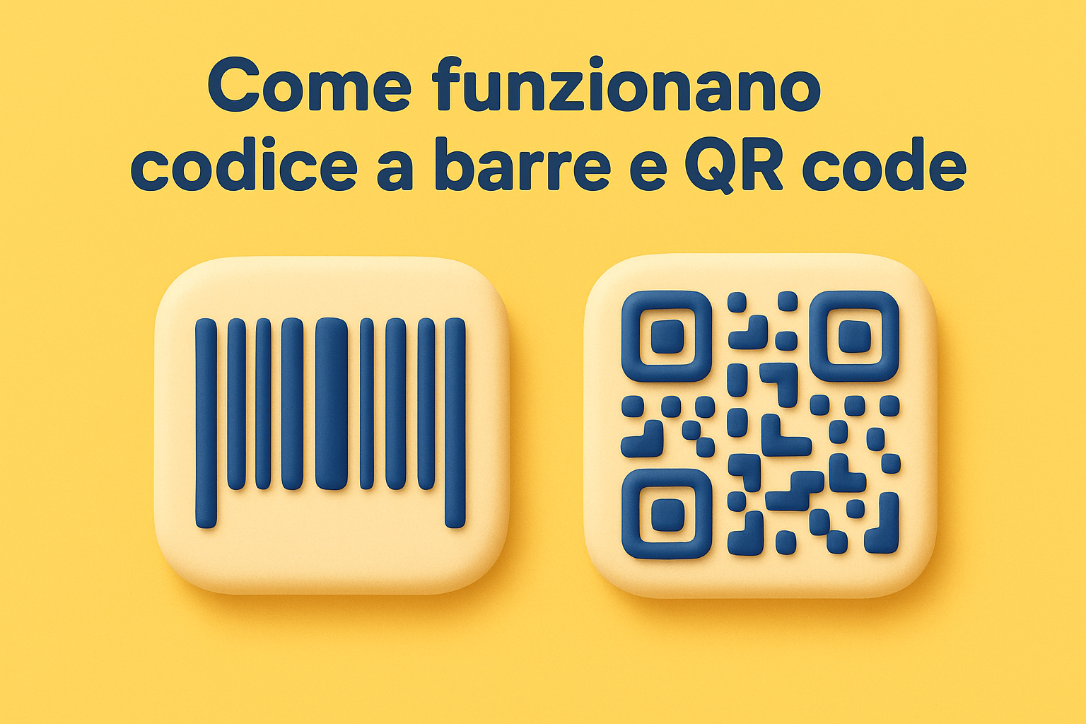 Come funzionano codice a barre e QR code