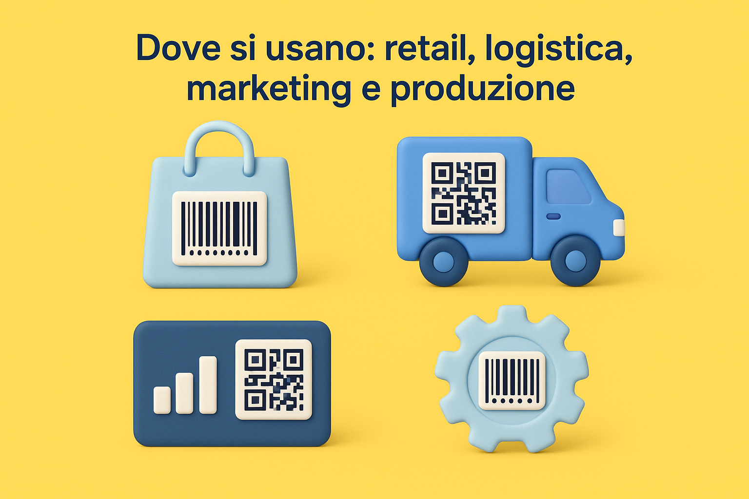 Dove si usano: retail, logistica, marketing e produzione