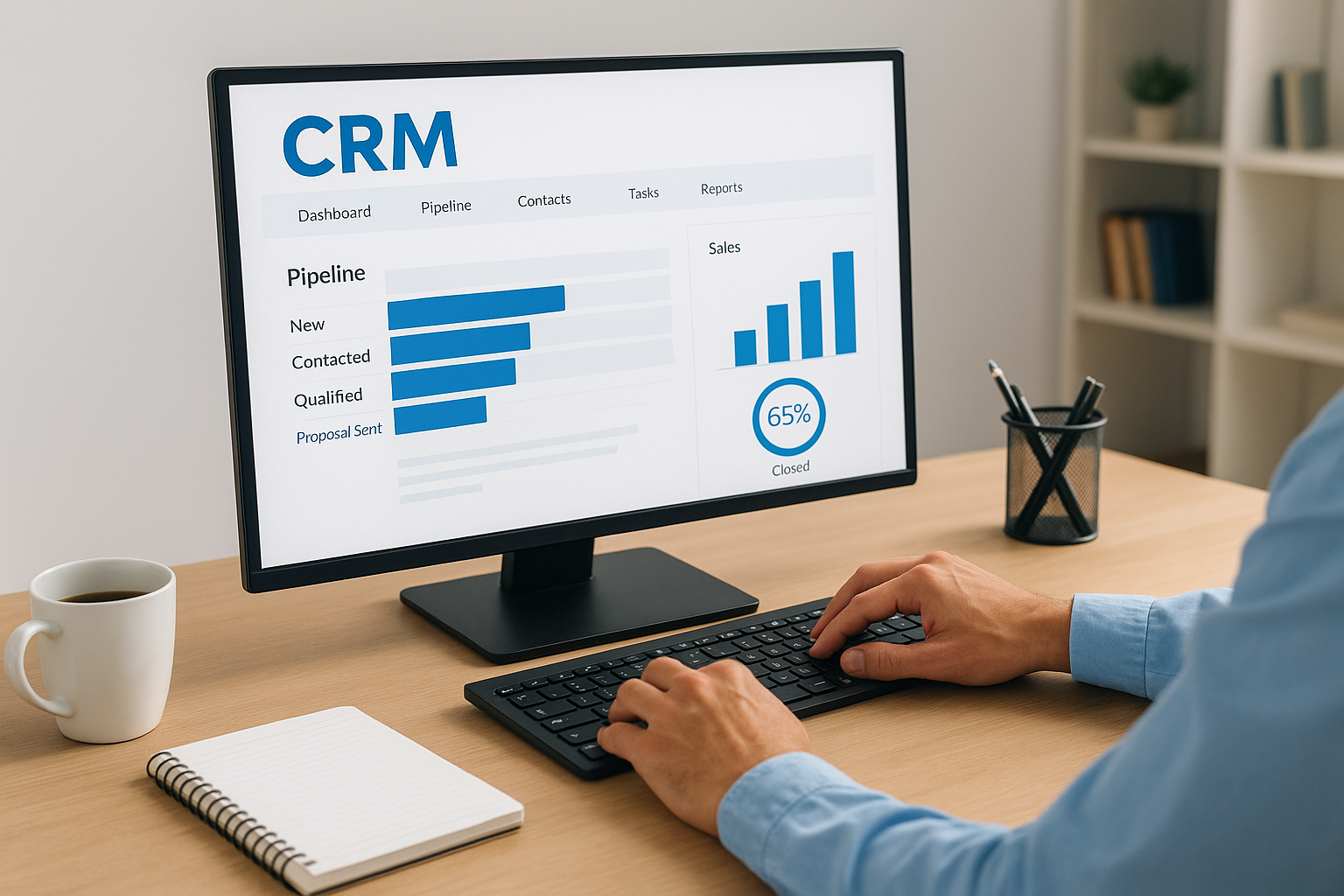 How CRM manages the sales process