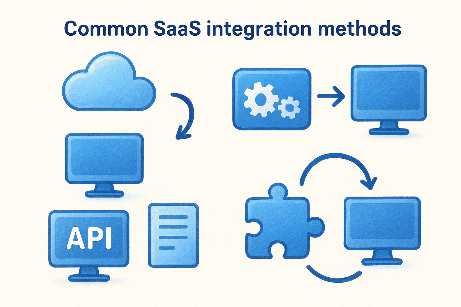 Common SaaS integration methods