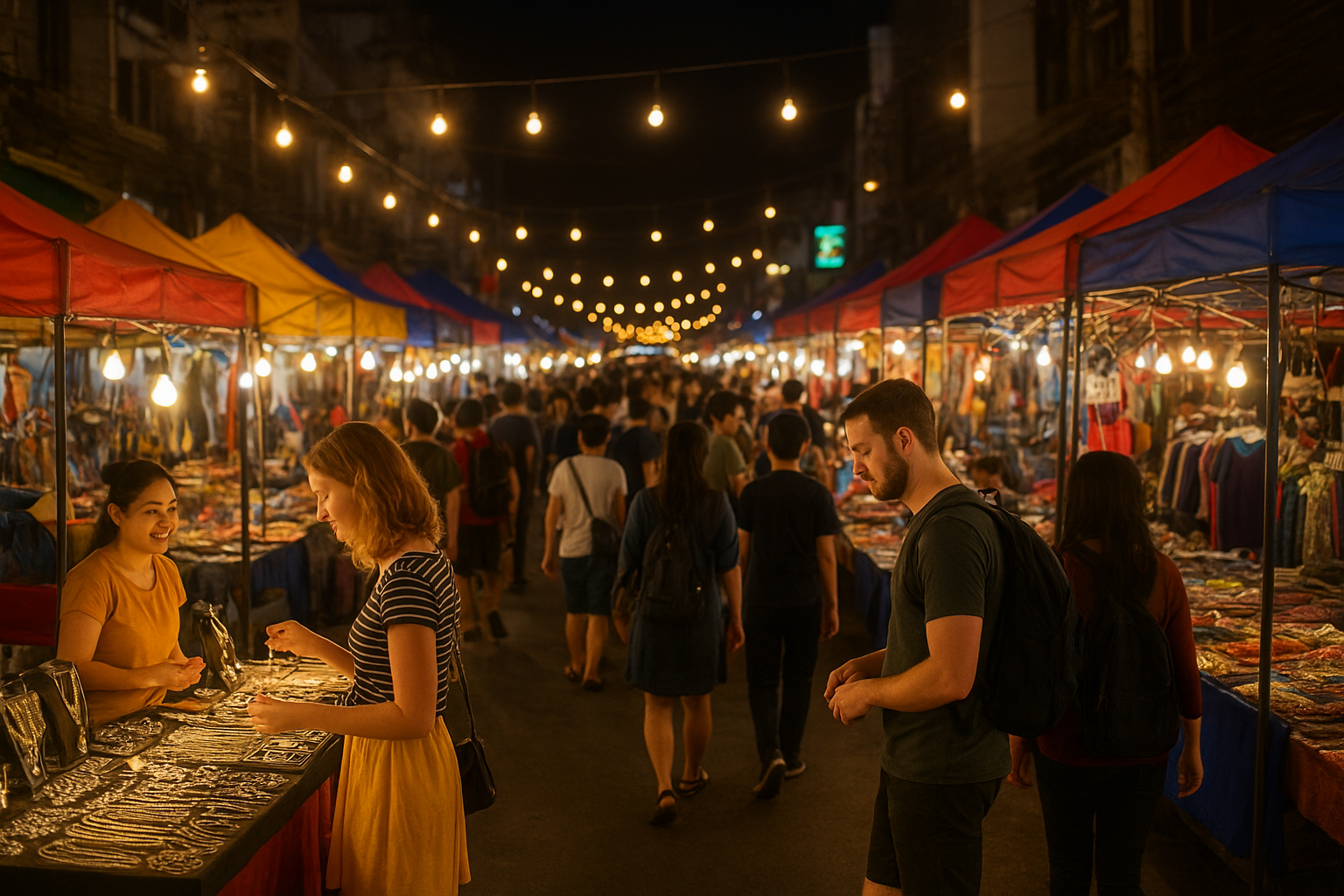 8. Nocne targi Night Bazaar i Sunday market