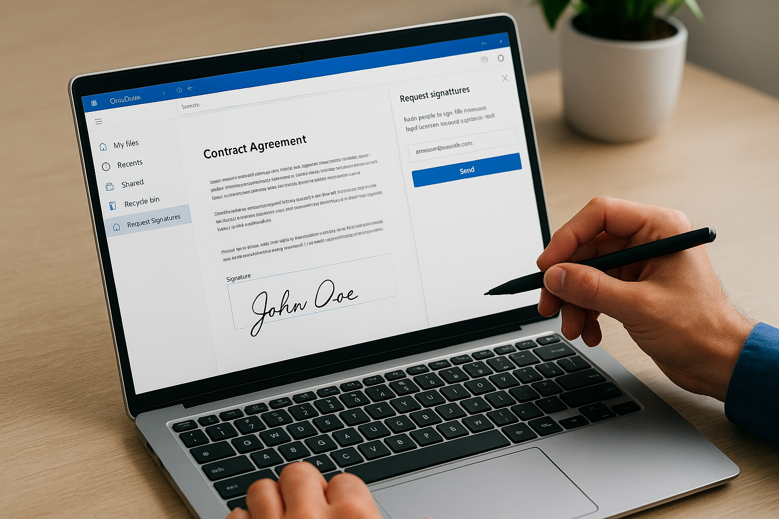Microsoft 365 eSignature in OneDrive
