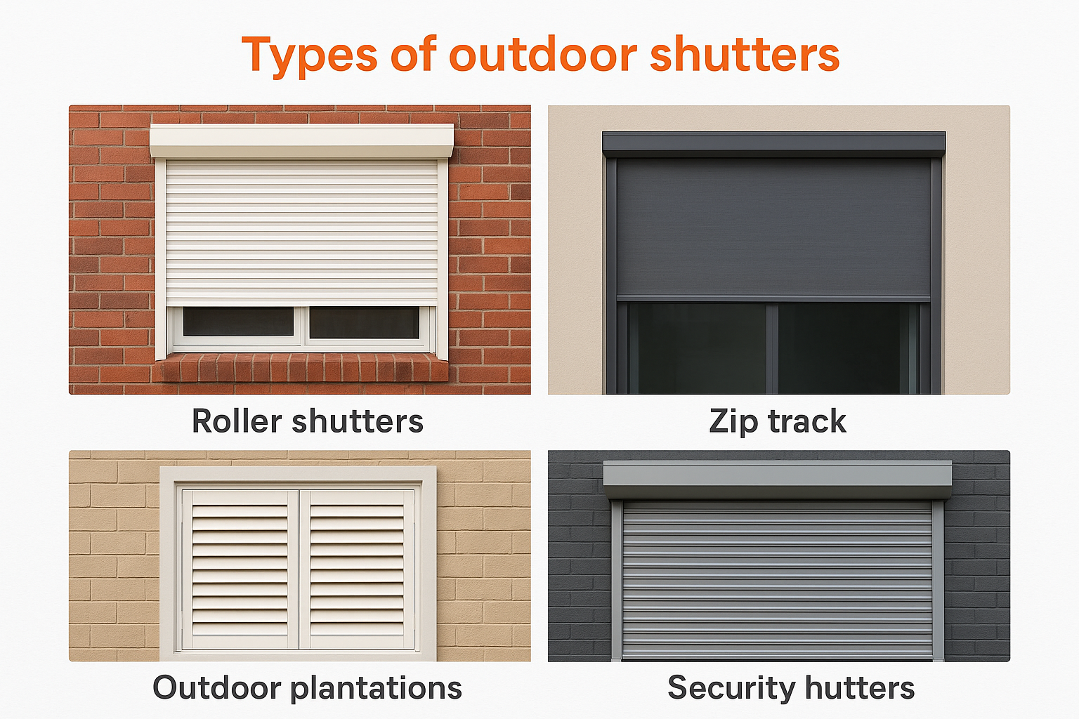 Types of outdoor shutters