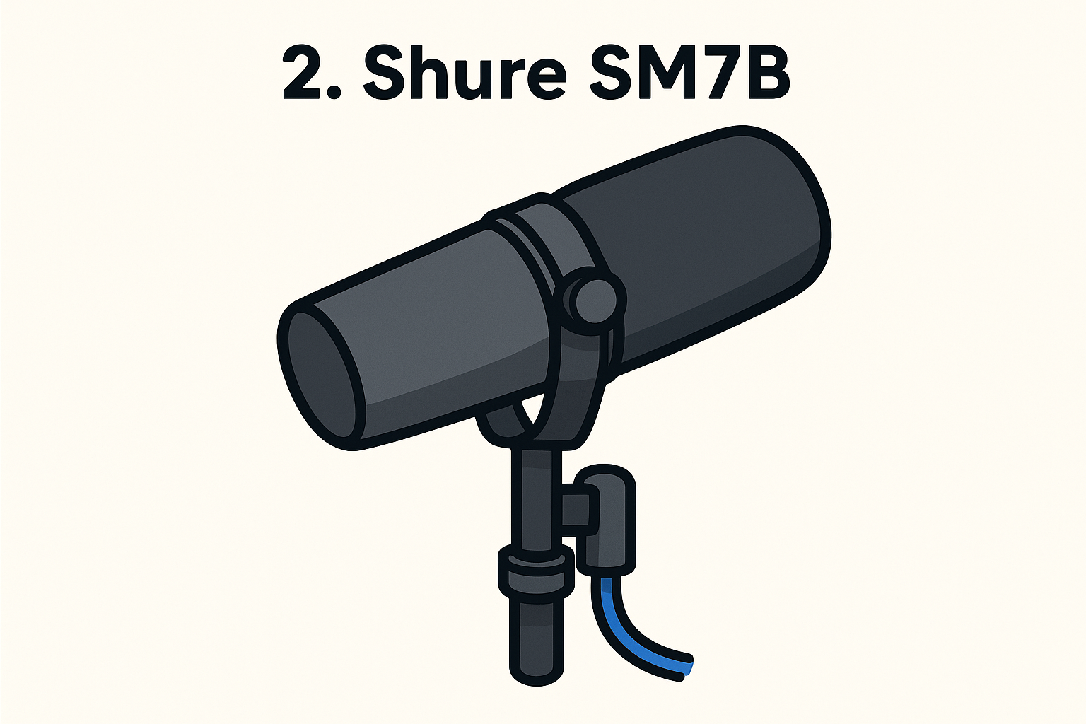2. Shure SM7B