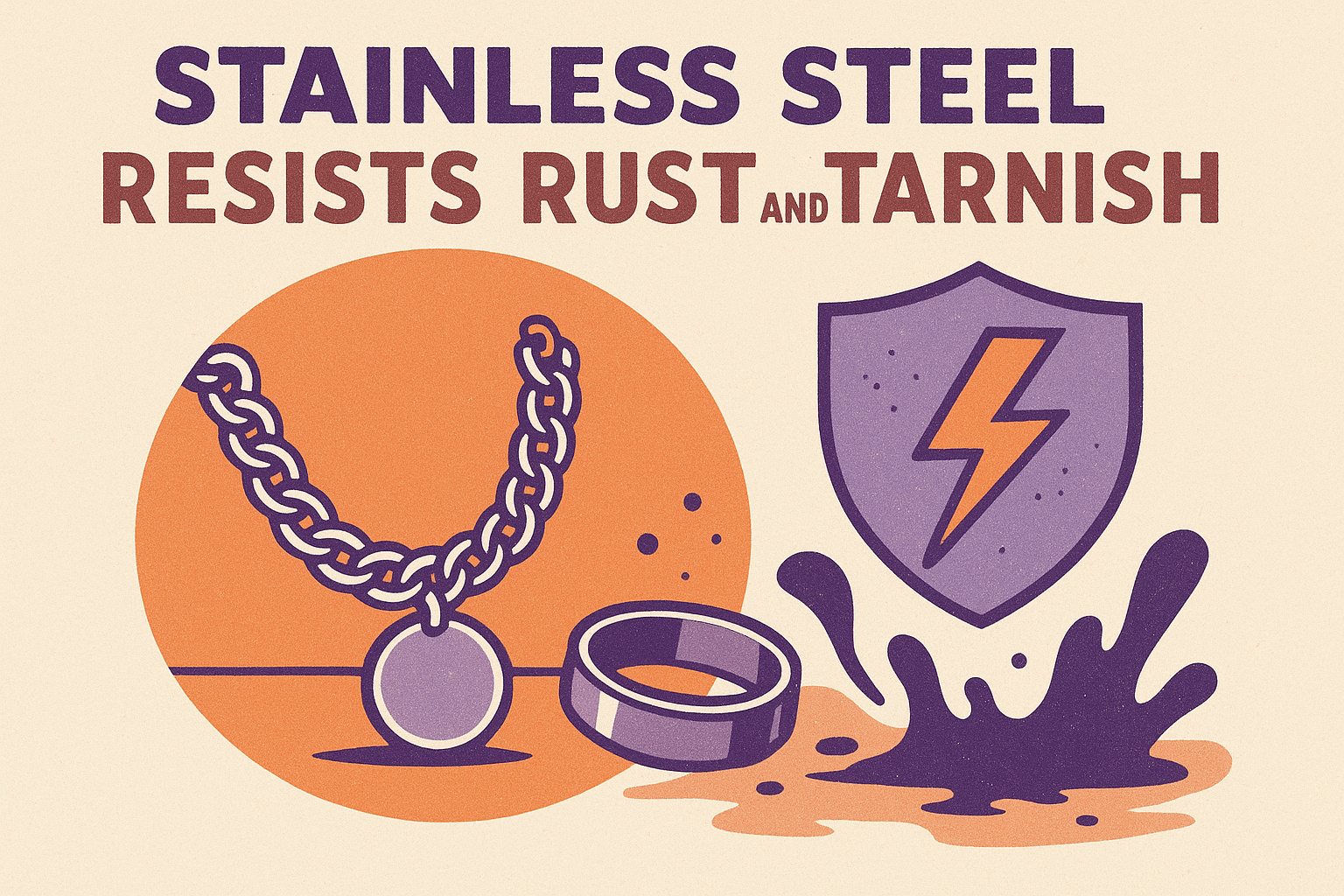 2. Stainless steel resists rust and tarnish