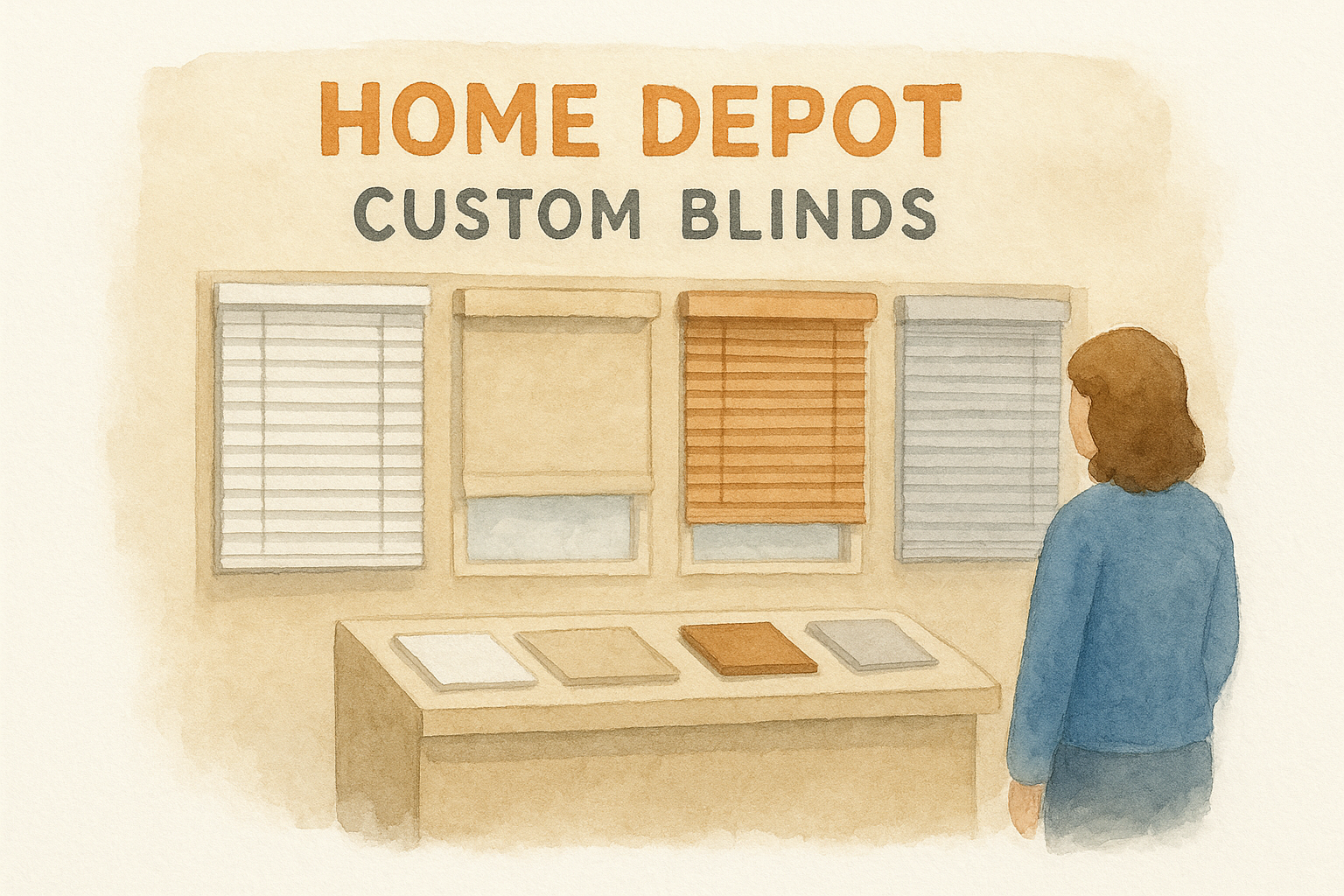4. Home Depot custom blinds