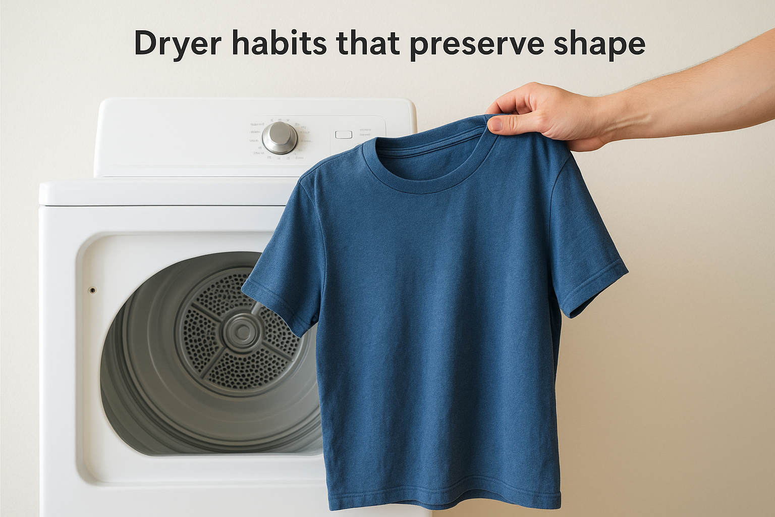 Dryer habits that preserve shape
