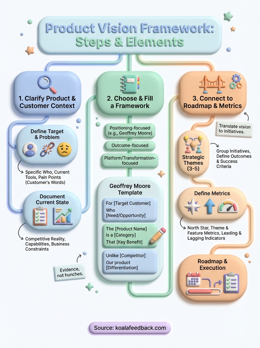 product vision framework infographic