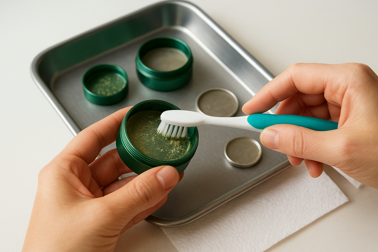 Scrub each piece thoroughly