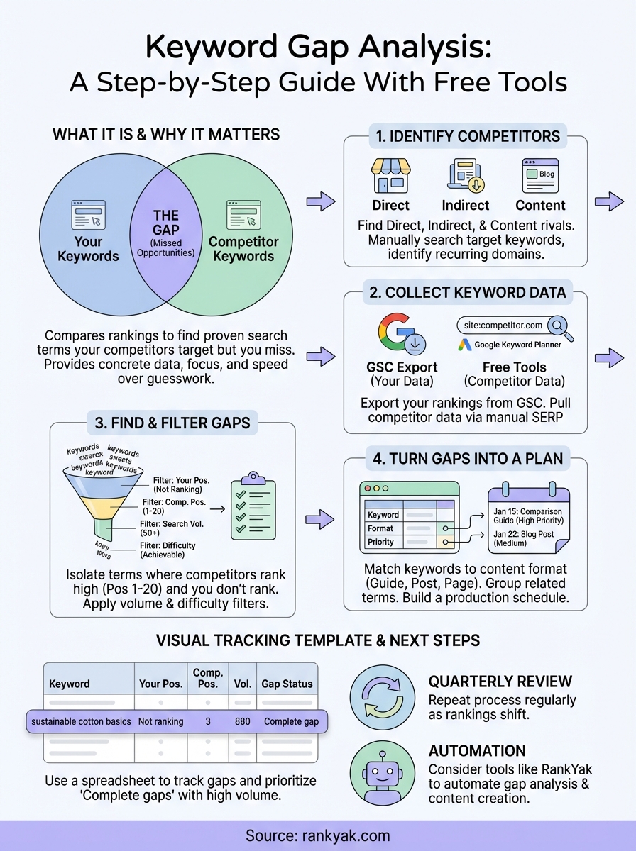 keyword gap analysis infographic