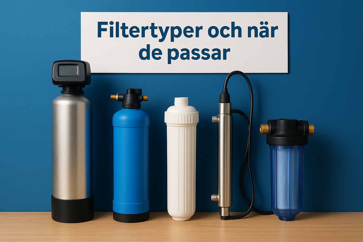 Filtertyper och när de passar