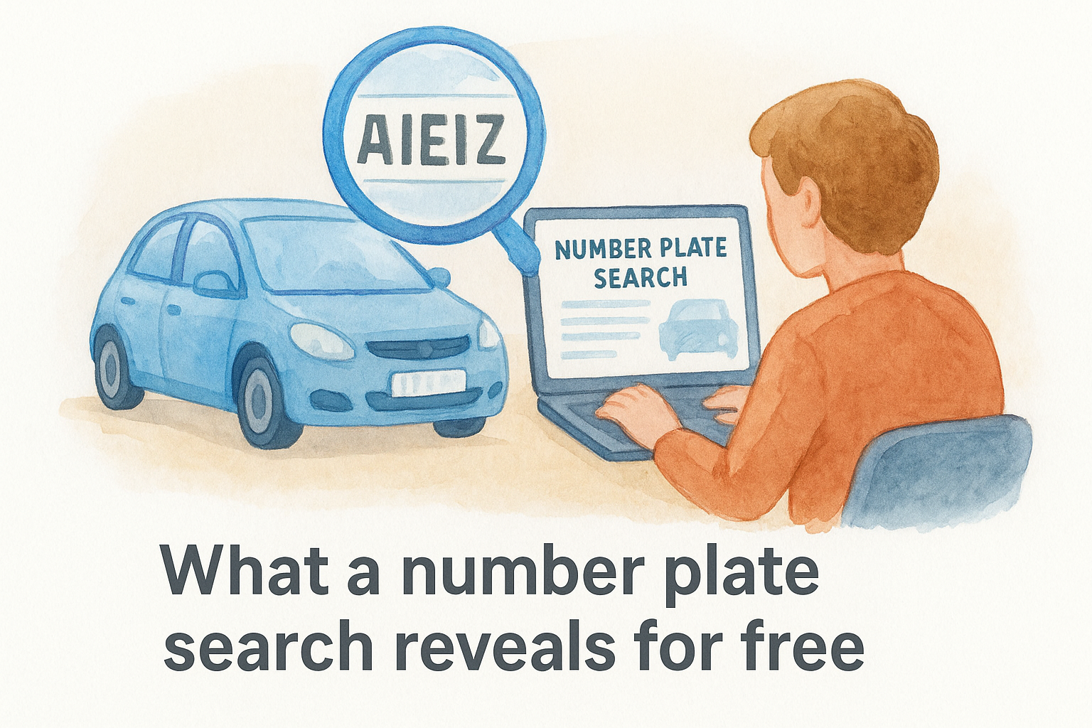 What a number plate search reveals for free