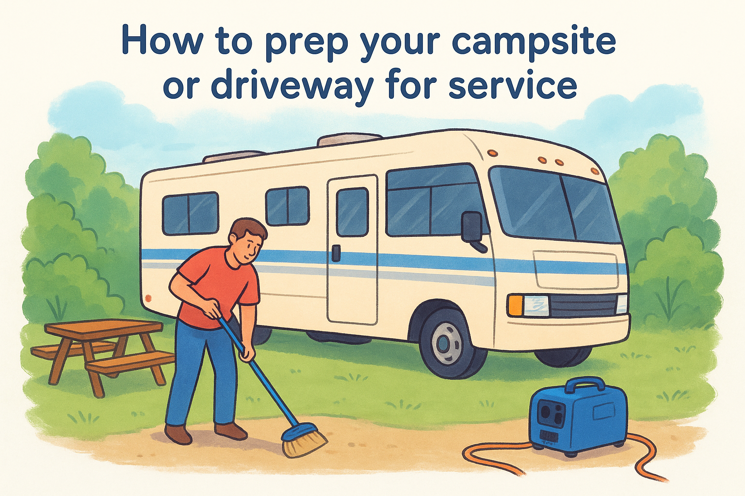 How to prep your campsite or driveway for service