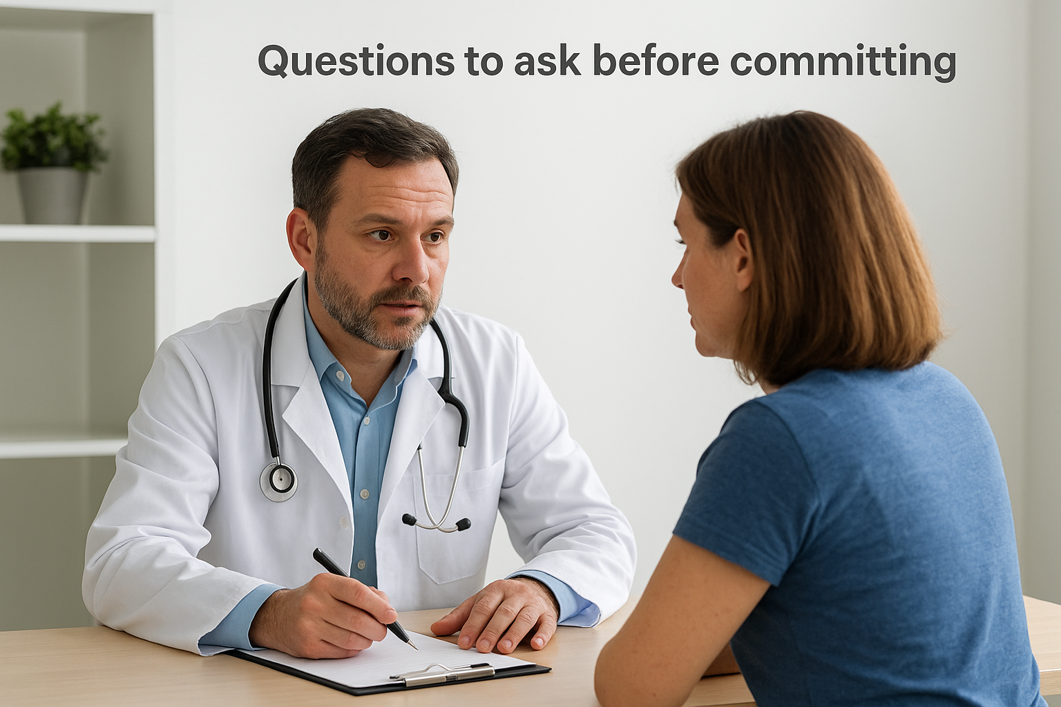 Questions to ask before committing