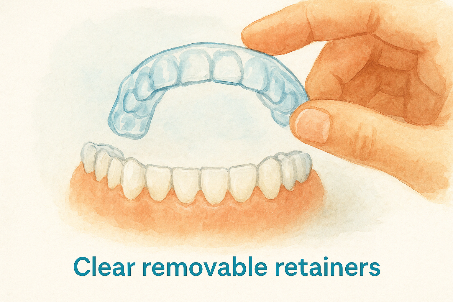 Clear removable retainers