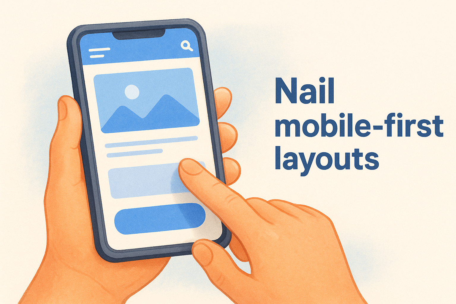 6. Nail mobile-first layouts