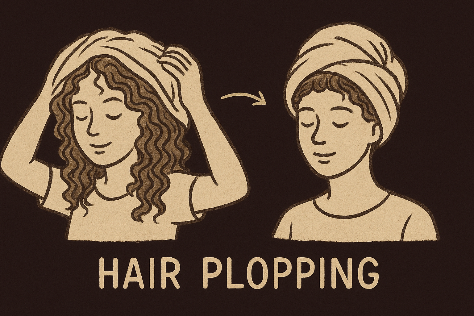 What hair plopping is and why it works