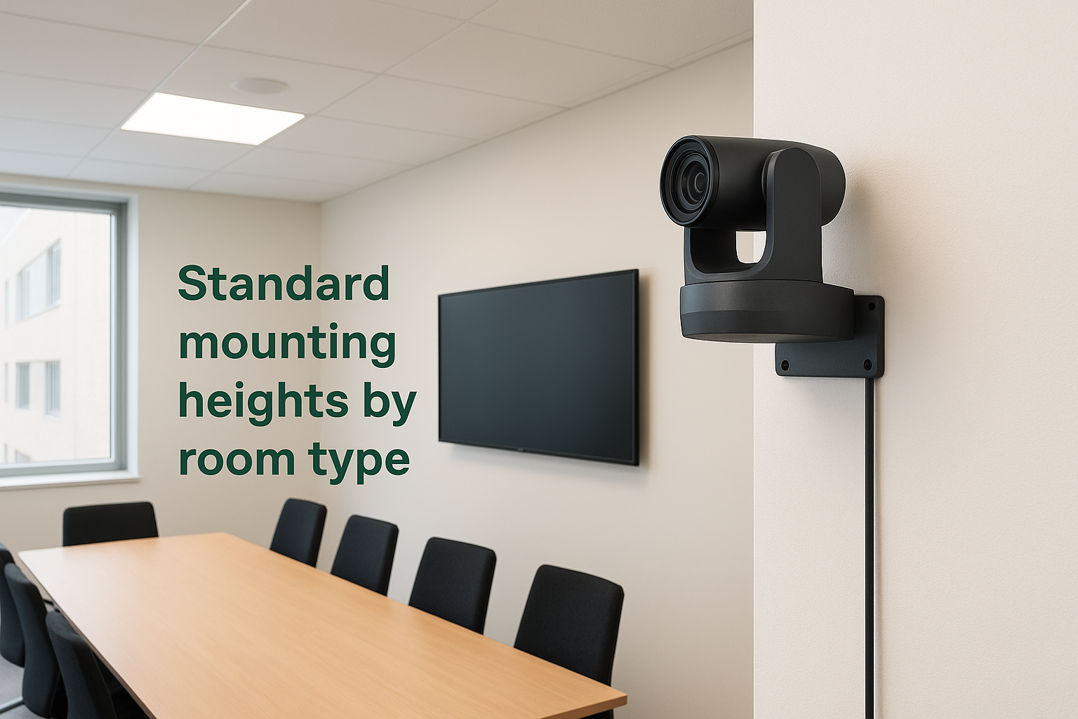 Standard mounting heights by room type