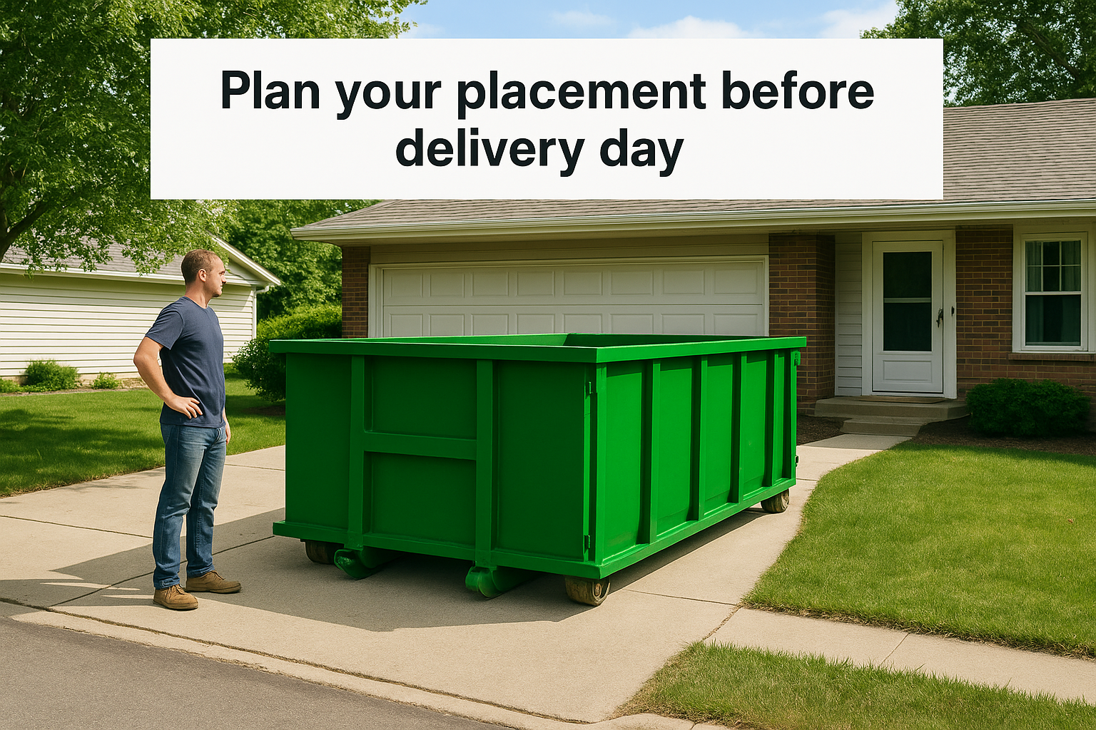 Plan your placement before delivery day