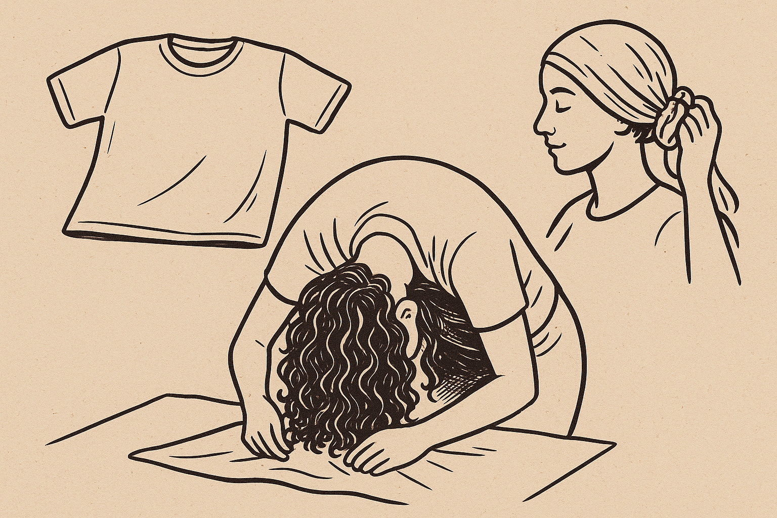 Flip and lower your curls into place