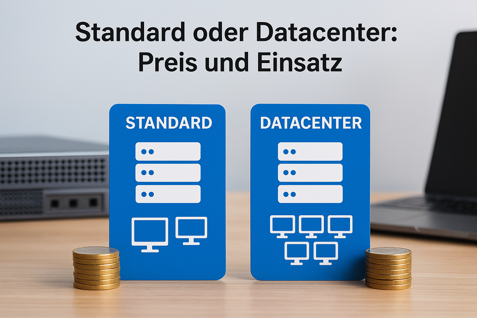 Standard oder Datacenter: Preis und Einsatz