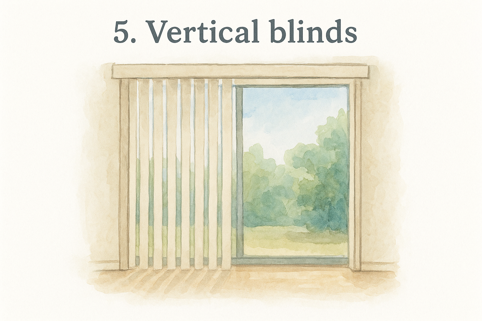 5. Vertical blinds