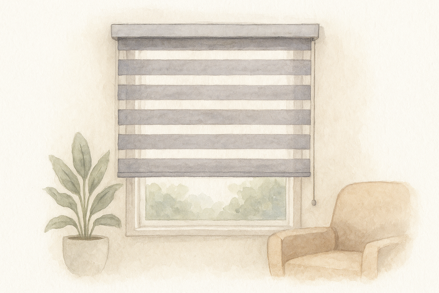 9. Zebra blinds