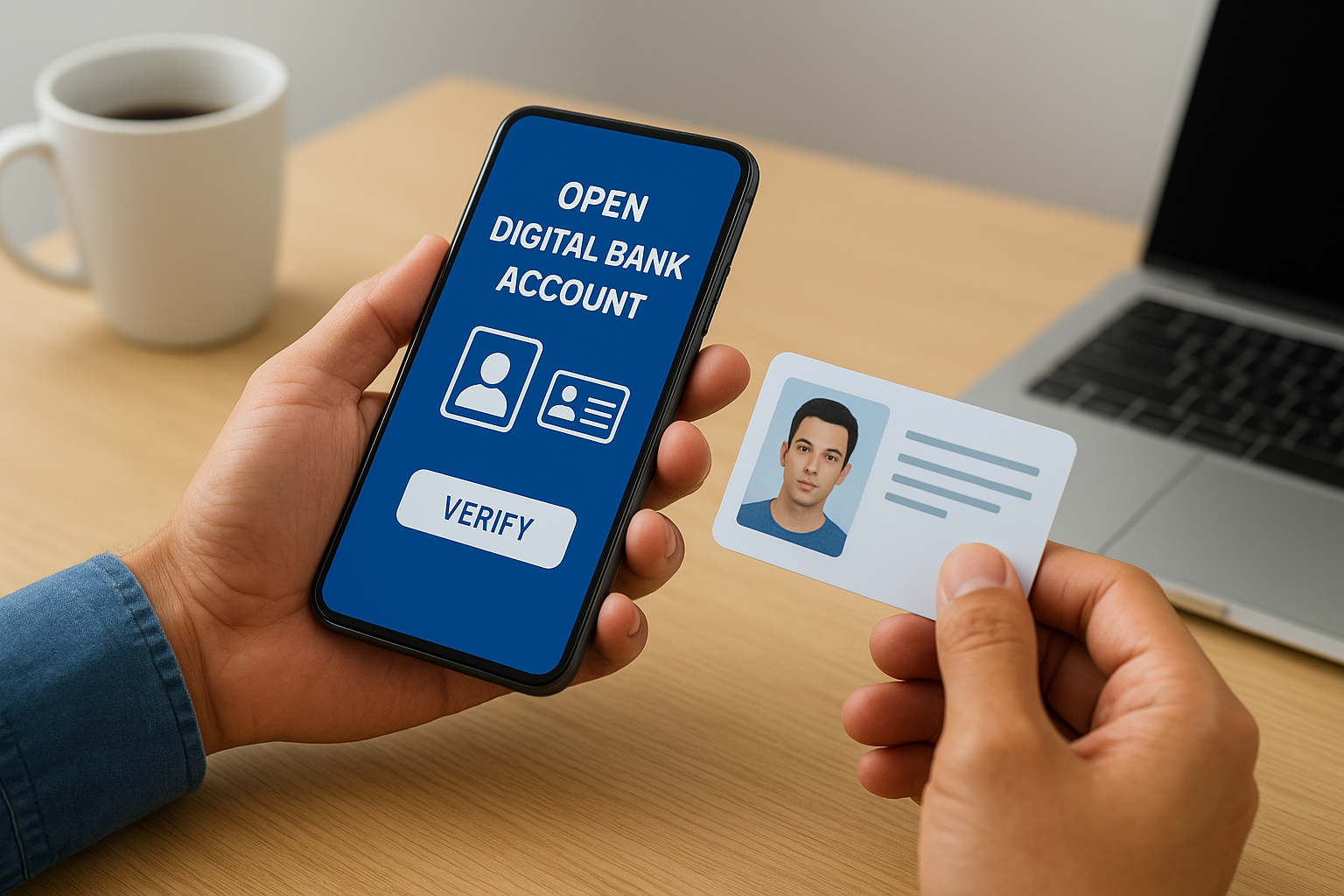 فتح الحساب والتحقق من الهوية رقميًا