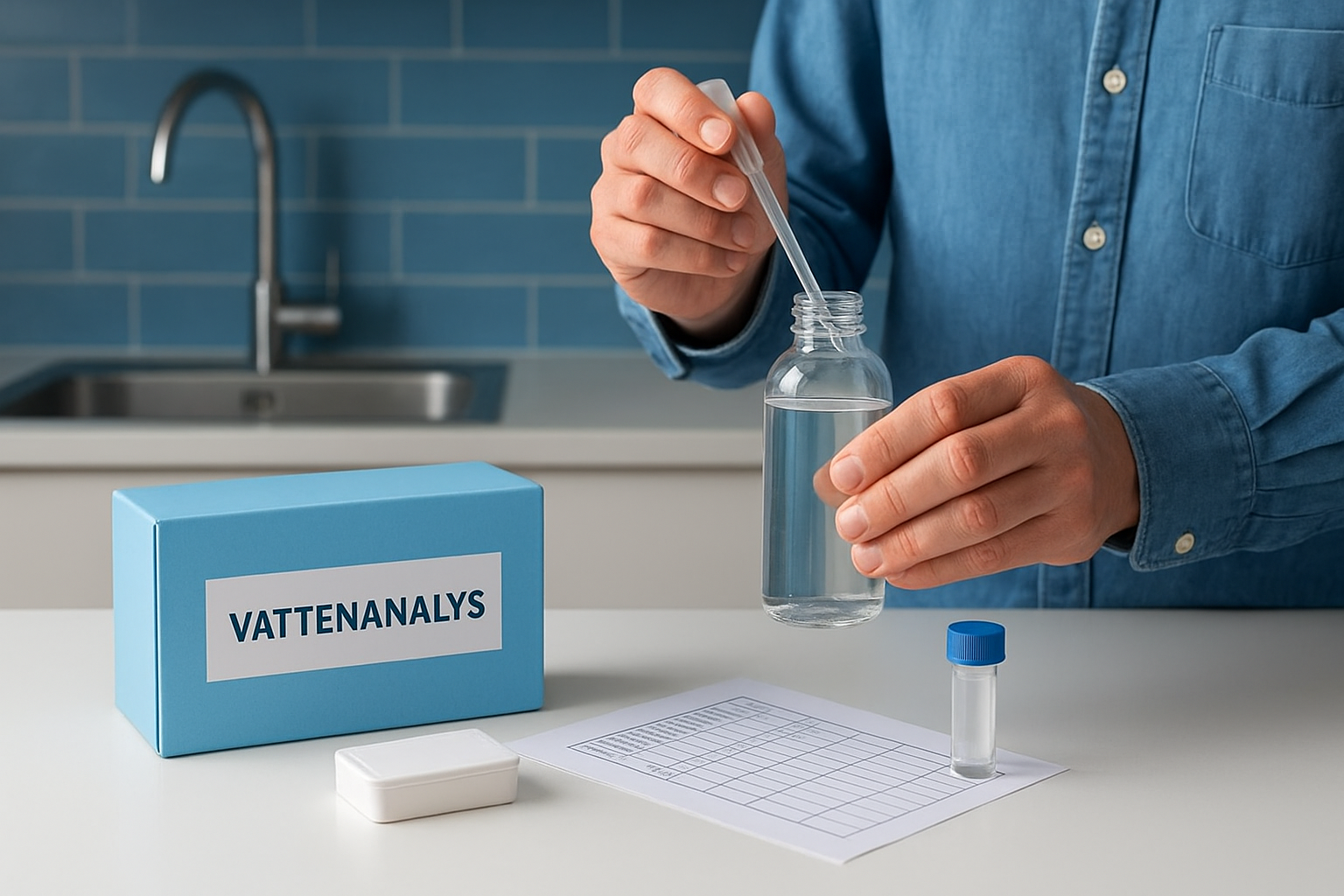 1. Vattenanalys före köp från Svenskt Vattenprov