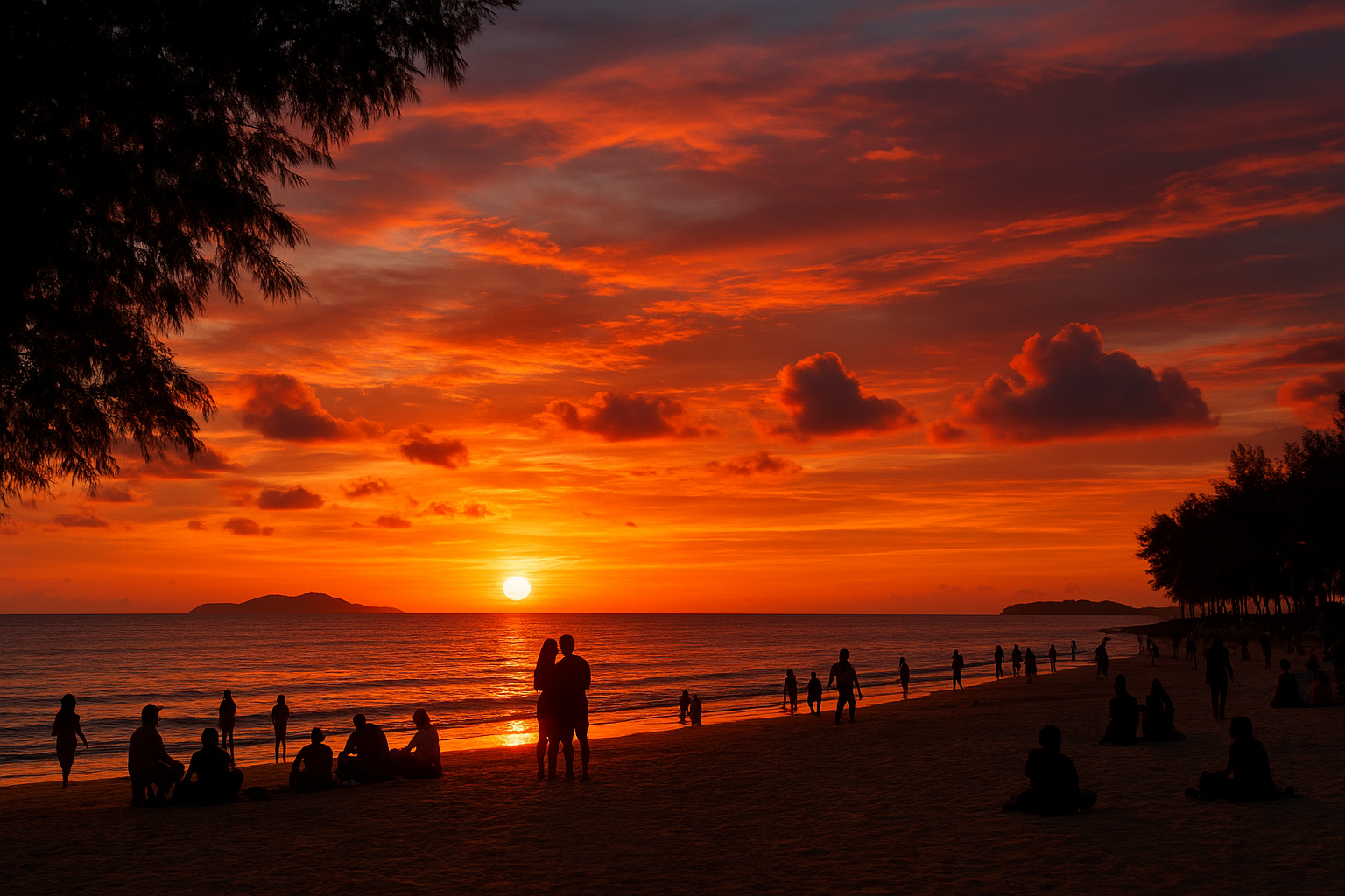 5. Watch sunset at Tanjung Aru Beach