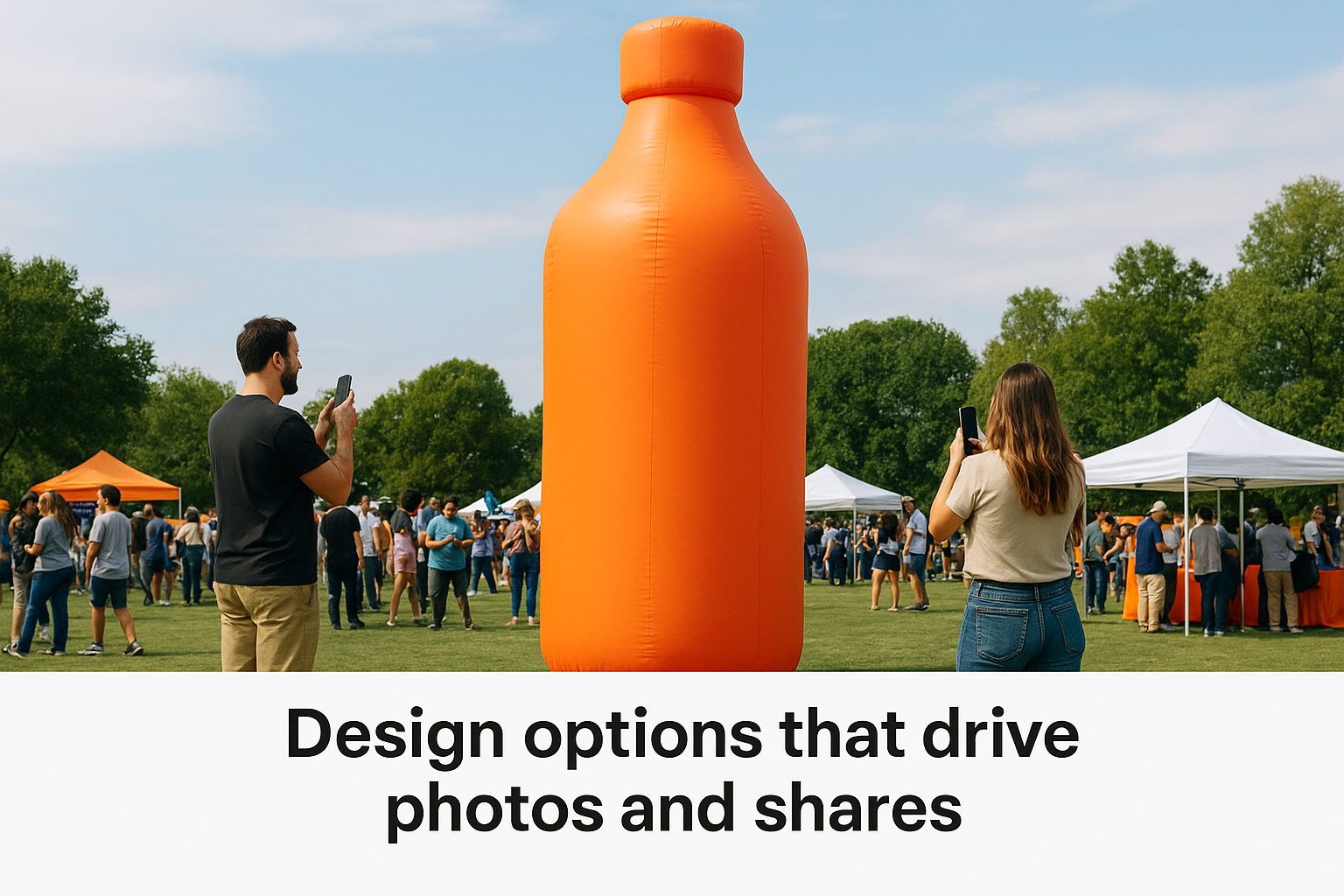 Design options that drive photos and shares