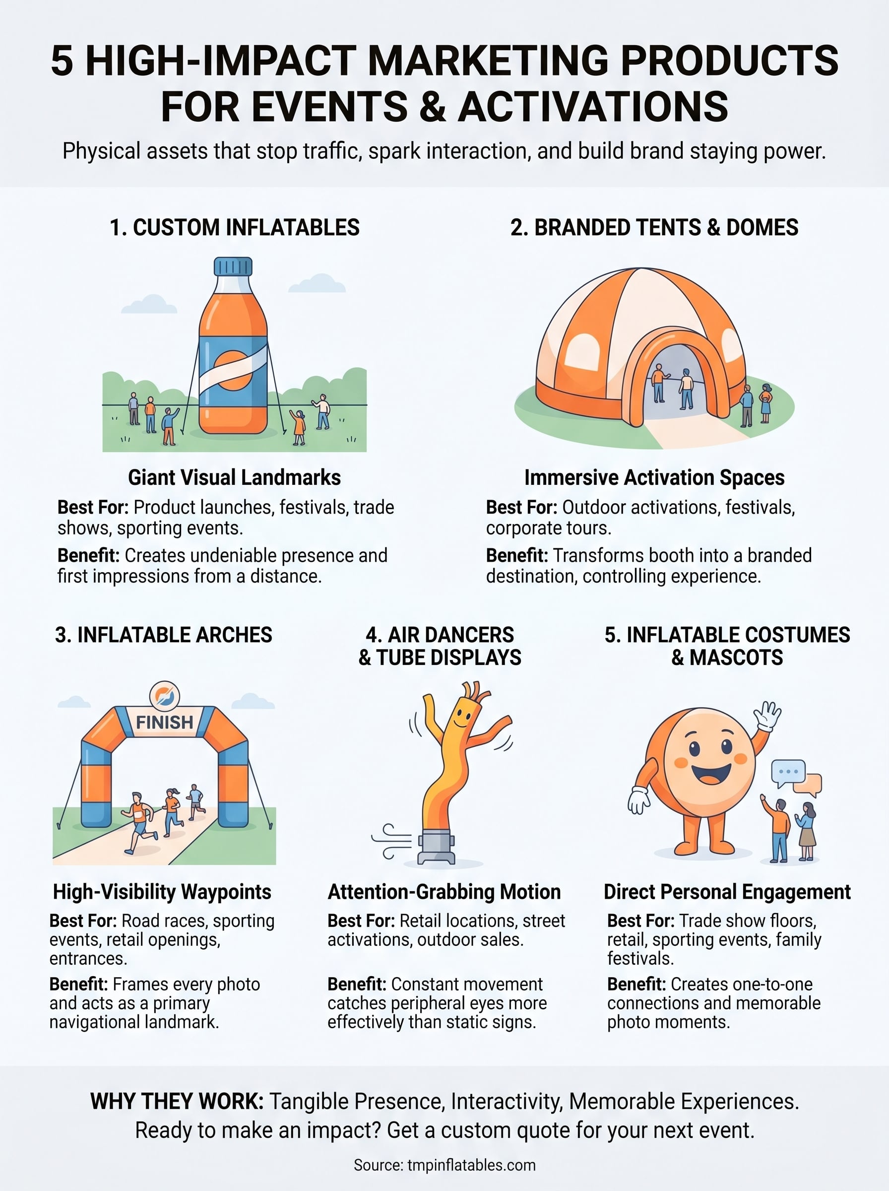 marketing products infographic