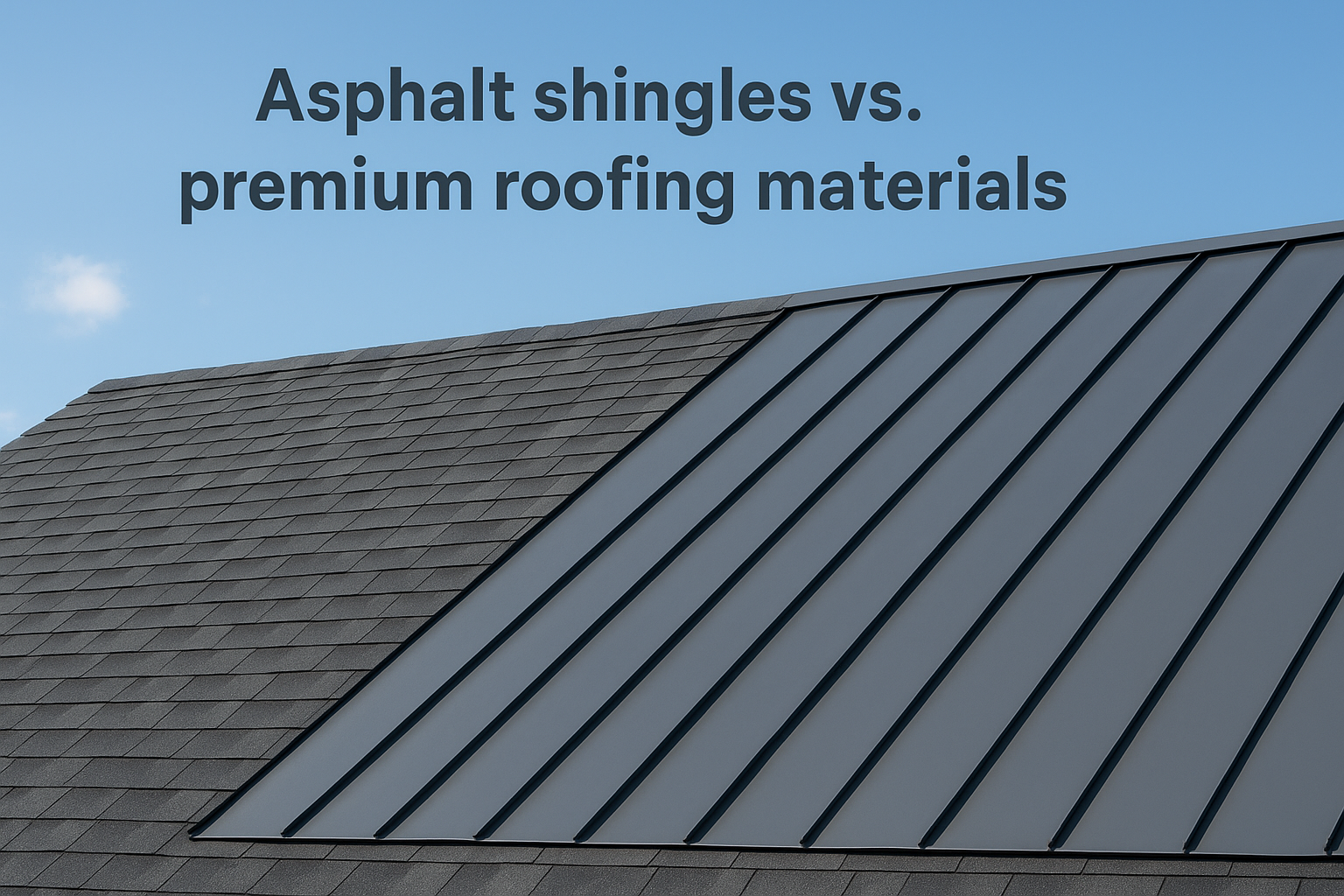 Asphalt shingles vs. premium roofing materials