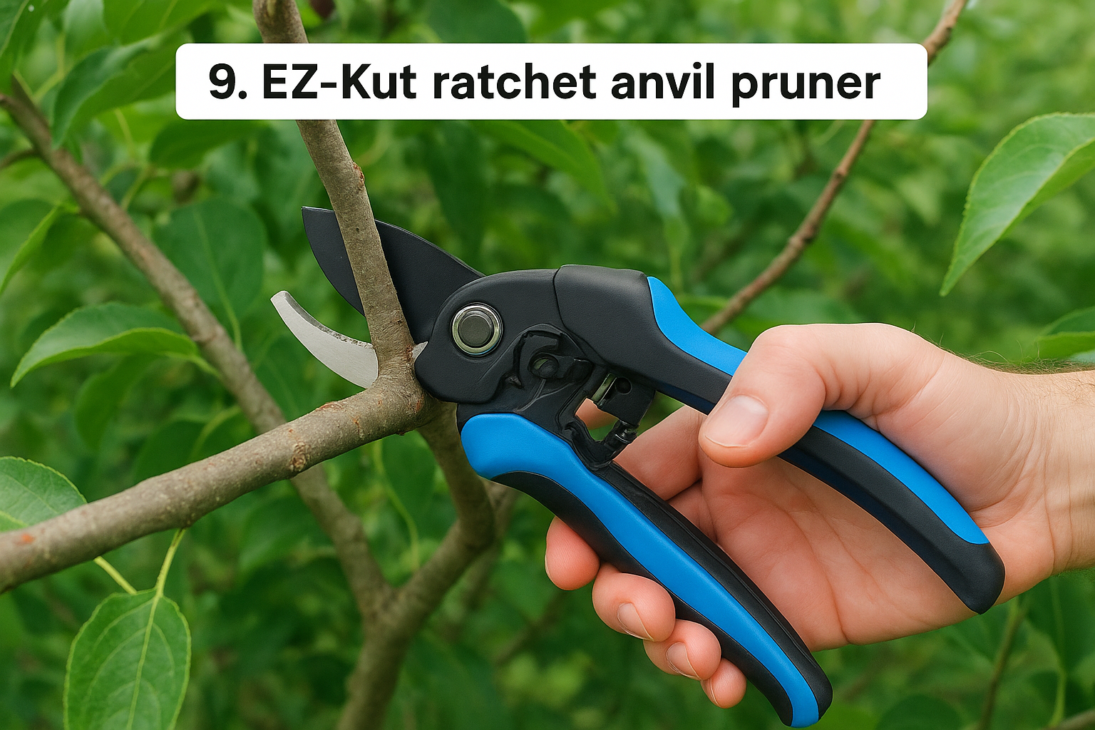 9. EZ-Kut ratchet anvil pruner